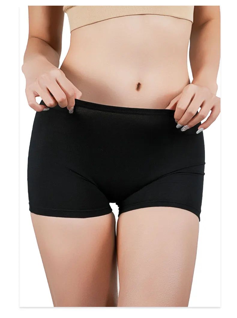 Women Safety Panties Boxer Shorts Female Ladies Seamless Underwear Woman Underpants Panty Pants Black Beige Protective Boyshorts