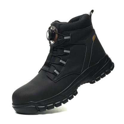 Botas de segurança masculinas à prova d'água, indestrutíveis, com biqueira de aço, anticorte, resistentes a perfurações, sapatos de segurança para motociclistas, Botas Para Hombre