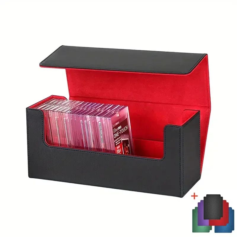 Caixa de Baralho TCG Commander Deckbox para MTG Yugioh PKM Cards Caixa Organizadora de Armazenamento de Cards para mais de 100 Cards de Magic Sport Board Games
