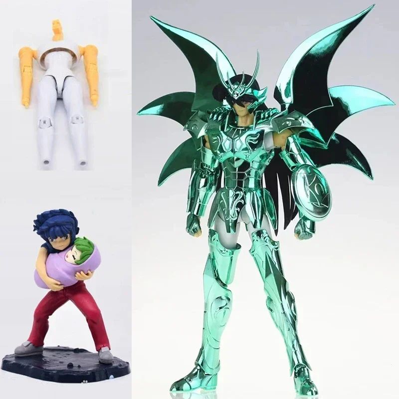 JM.MST Modelo Saint Seiya Myth Cloth EXM/EX Dragão Shiryu Deus V4 com Ikki Bebê Shun Cavaleiros do Zodíaco Boneco de Ação em Estoque