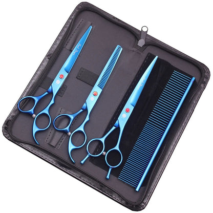 Kit de Tesouras para Tosa Purple Dragon 7" 6.5" de Aço Inoxidável para Pet Tesouras Curvas Tesouras Desbastadoras Tesouras Retas Chunker Z3002