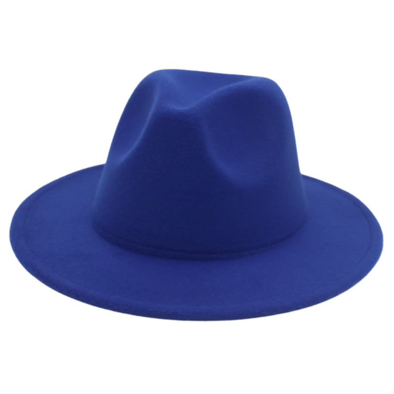 Women Fedora Hat Autumn Winter Luxury Men Top Hats Trendy Formal Wedding Decorate Black Green White Panama Cap Fedoras Gorras