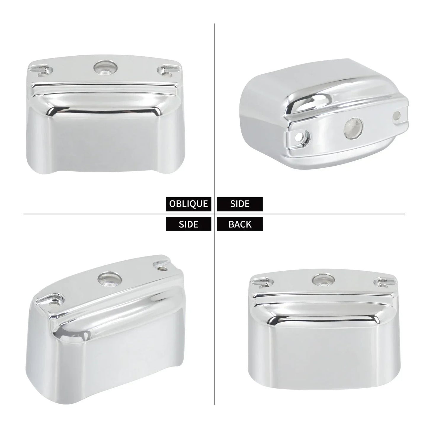 Motorcycle Rear Brake Master Cylinder Cover For Harley Heritage Softail Low Riders FLST 00-17 Touring Road King FLHT 00-07
