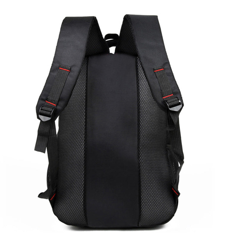 Mochila Escolar Estudantil de Grande Capacidade, Cor Sólida Casual, Material Oxford, Mochila Masculina Nova, Multifuncional, Bolsa Simples