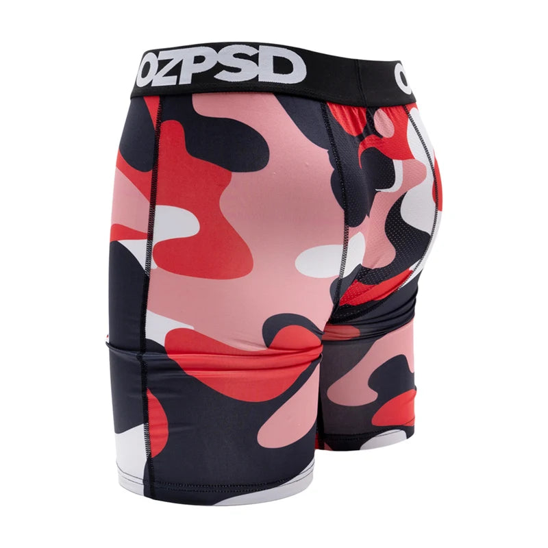 5Pcs Sexy Summer Men Boxer Underwear Breathable Printed Men's Panties Underpants Male Plus Size Man Boxer Briefs Man Boxershorts