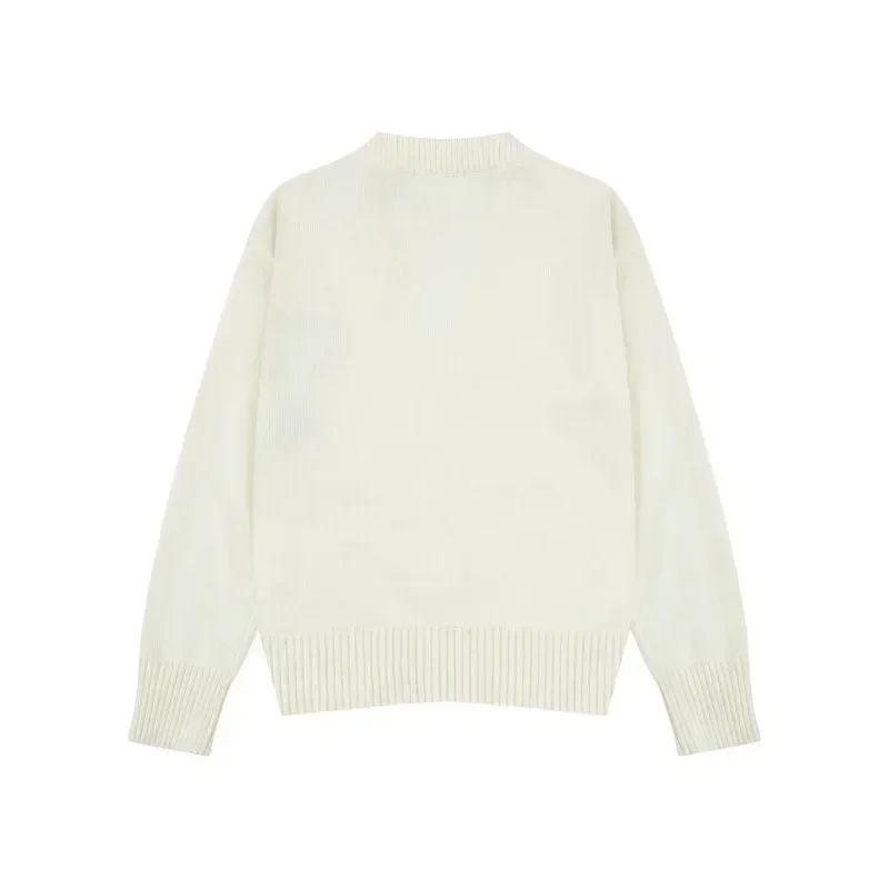 2025 A Letter Autumn/Winter Heart Embroidered Pullover Men's Sweatshirt Loose Casual Pullover Women's And Men's Fashion Clothing