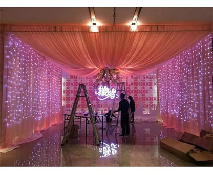 3/4/6m Curtain LED String Lights Garland USB Festoon Remote Control Fairy Garland Lights Christmas Decoration for Bedroom Home