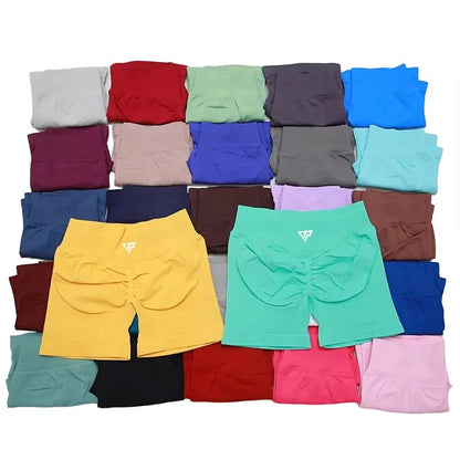 Women's High-quality Sports Stretch Fitness Shorts Peach Belly Yoga Training Running Pilates Tight Yoga Shorts