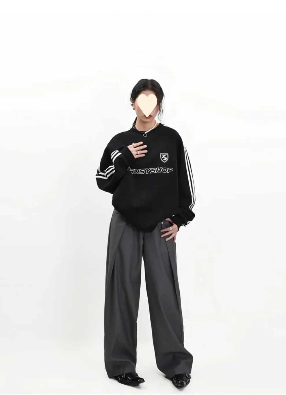 American Style High Waist Draped Suit Pants Women's Spring Autumn Loose Trendy Versatile Wide Leg Casual Floor Length Straight L