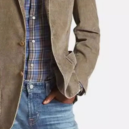 2024 New Denim Suit Burst Casual Solid Color Coat Men's Wear Men Blazer Slim Fit Victorian Jacket Blazer for Men