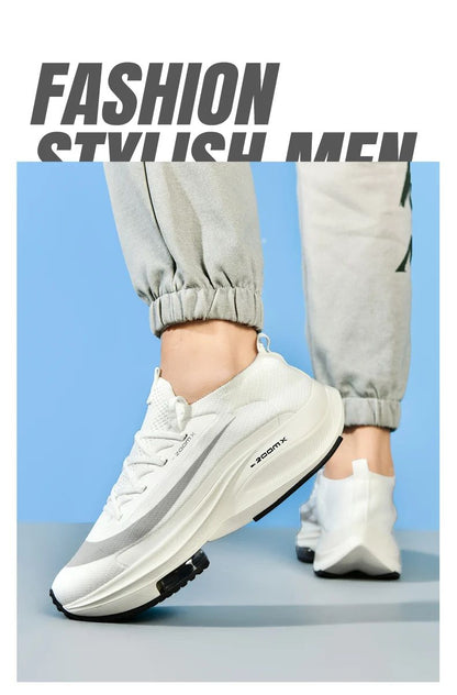 Men Running Shoes Jogging Sneakers Trainer Race Cushioning Outdoor Luxury shoes Mesh Off-road Shoes Breathable Couple Non-Slip