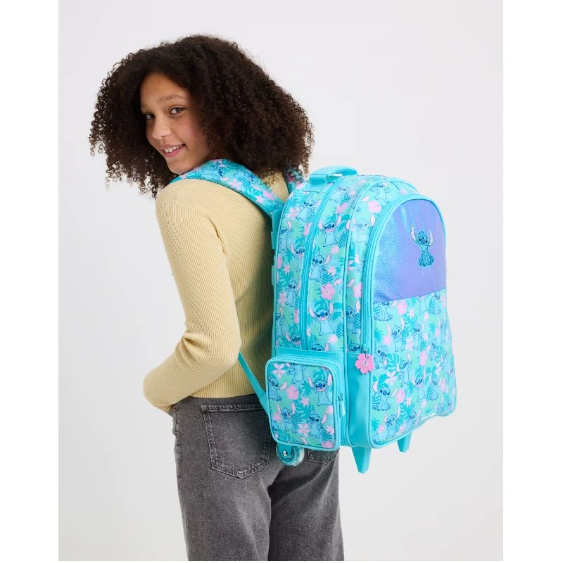 Miniso Disney Stitch Kawaii Children Schoolbag Set Cartoon Student Bookbag Lunch Bag Pen Case Casual High Capacity Backpack Gift