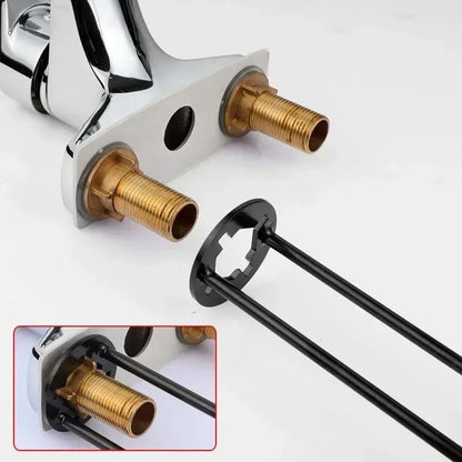 Chave de Pia 5 em 1 Multifuncional Aço Carbono para Torneiras Chave de Tubulação de Encanamento Kit de Reparo de Pia de Banheiro Cozinha Ferramentas de Hardware