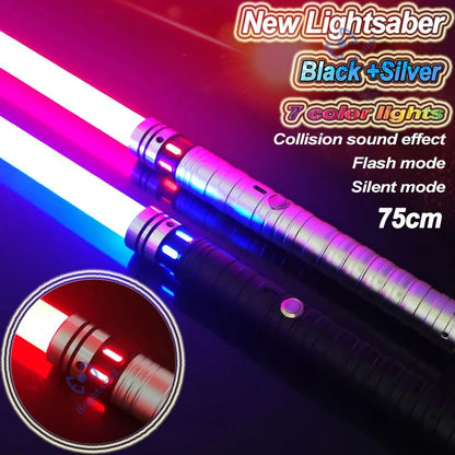 Metal Lightsaber Sword Toys RGB Light Saber 15Color Change Kids Soundfonts Force FX FOC Blaster Toys Jedi Sword Gift