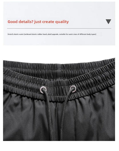 Men's Down Pants Autumn Winter New Solid Color Thickened Warm Outdoor Travel Adventure Harem Pants Men's Plus Size Casual Pants