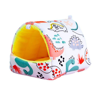 Inverno Bonito Desenho Animado Coelho Esquilo Mini Gaiola Ninho de Porquinho-da-Índia Pequenos Animais Ratos de Estimação Cama Casa de Hamster Quente Macia