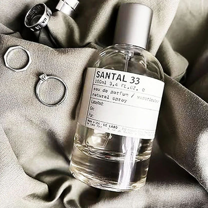 100 ml No.33 Perfume - Eau De Parfum Inspired By Santal 33 Long-Lasting Men's & Women's Cologne 3.4 OZ Best Gifts