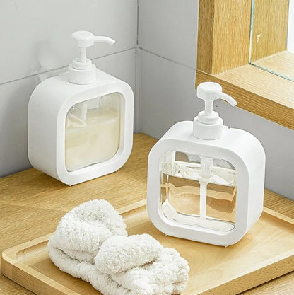 300/500ml Bathroom Soap Dispensers Refillable Lotion Shampoo Shower Gel Holder Portable Travel Dispenser Empty Bath Pump Bottle