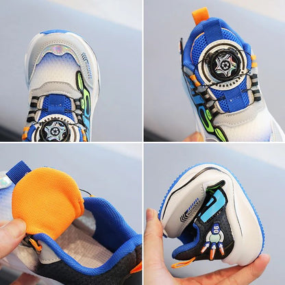 2025 Kids Breathable Mesh Sneakers | Non-Slip Soft Sole Outdoor Running Shoes for Boys Girls,