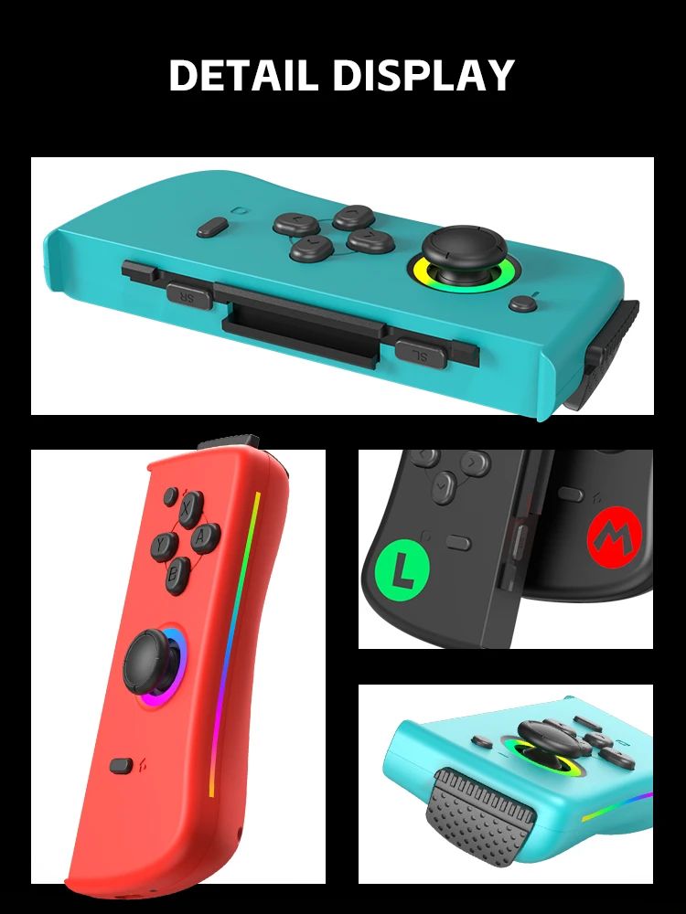 DATA FROG 2Pcs Wireless Joy Pad Game Controller With 6 Axis Gyro Wake Up Function For Switch Game Console Gaming Accessories