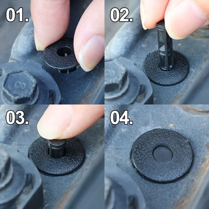 100/50pçs Rebites de Plástico para Carro Presilhas de Fixação para Painel de Carenagem 3 Tamanhos Mistos Pino de Pressão Fixador Automotivo 6mm 7mm 8mm Interior