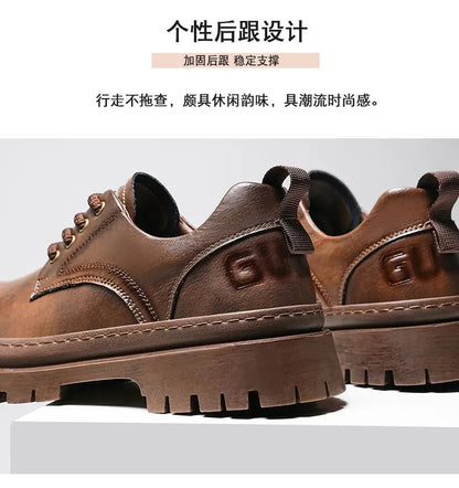 [ENLEN & BENNA] High-quality autumn and winter series men's shoes British fashion low-top men's leather shoes
