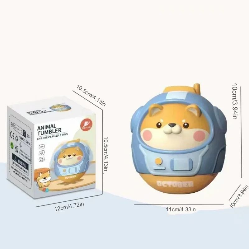 Brinquedo de Bebê Chocalho Animais Bamboleantes de 6-12 Meses Sino de Bebê em Formato de Desenho Animado Bonito para Recém-Nascidos Presente de Aniversário