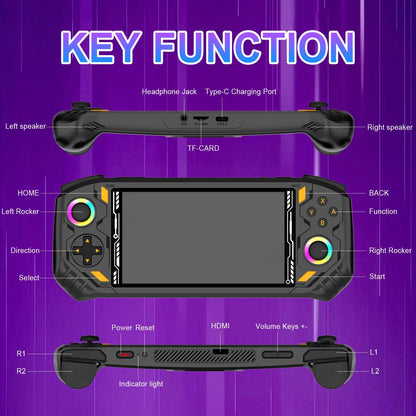 AISLPC RG52 MINI Handheld Game Console 5.5" IPS Screen 2.4 WIFI 22000+Games RK3562 Chip Dual System Portable Pocket Video Player