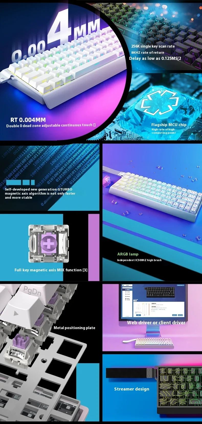 IROK Carotmas Mercury68 Max mars68 pro Mercury 68 Gaming Teclado Mecânico Magnético Rapid Trigge 0.001 8K Teclado Gamer Com Fio