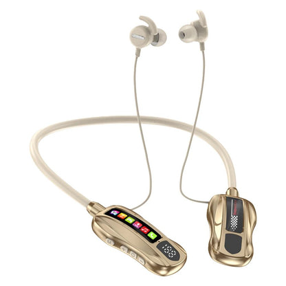 Wireless Headphones Bluetooth 5.4 Earphone HiFi Stereo Outdoor Sports Headset with Mic LED Display Neckband Earphones Earbuds