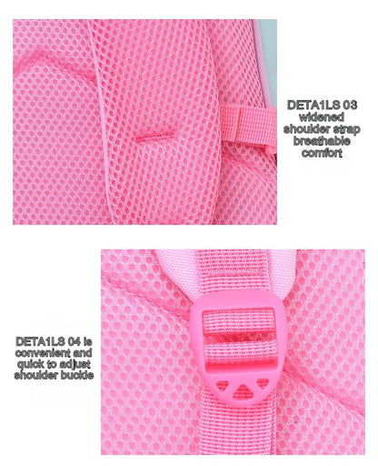 Mochila Escolar Feminina de Grande Capacidade Impermeável Estampa de Unicórnio