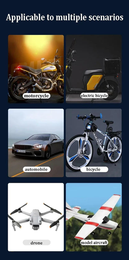 Wireless Remote LED Strobe Light 8 Colors USB Rechargeable Car Motorcycle Bike Aircraft Warning Anti-collision Flashing Lamp