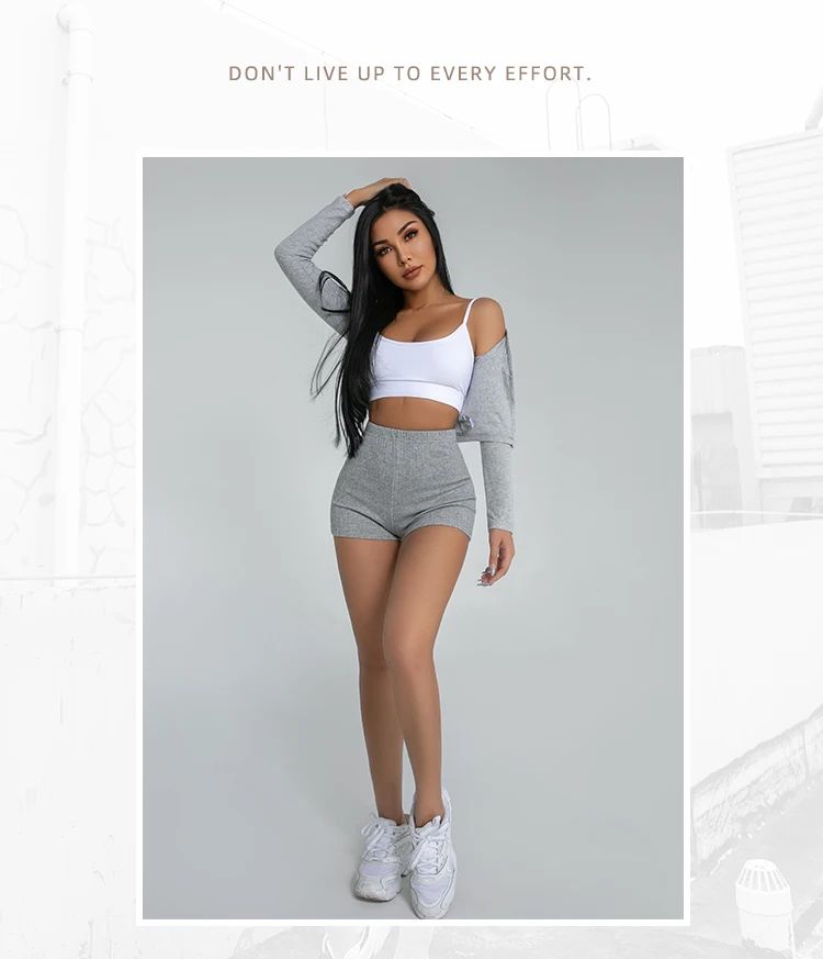 HELIAR Women High Waist A-line Shorts Thin Knit Sports Shorts For Women Casual Running Slim Bodycon Trousers 2025 Spring Summer