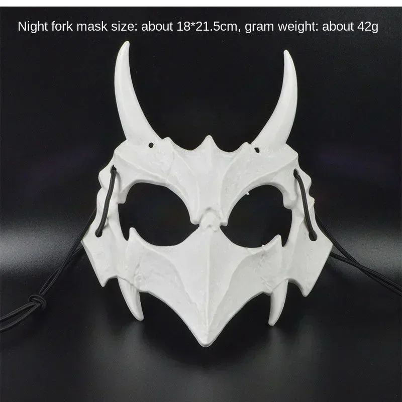 Halloween Half Face Mask Popular Dragon God Fierce Tiger Night Dog Man Wolf Costume Skull Performance Mask Mask Deadpool Terror