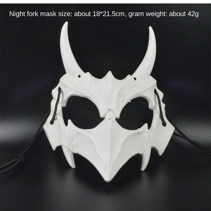 Halloween Half Face Mask Popular Dragon God Fierce Tiger Night Dog Man Wolf Costume Skull Performance Mask Mask Deadpool Terror