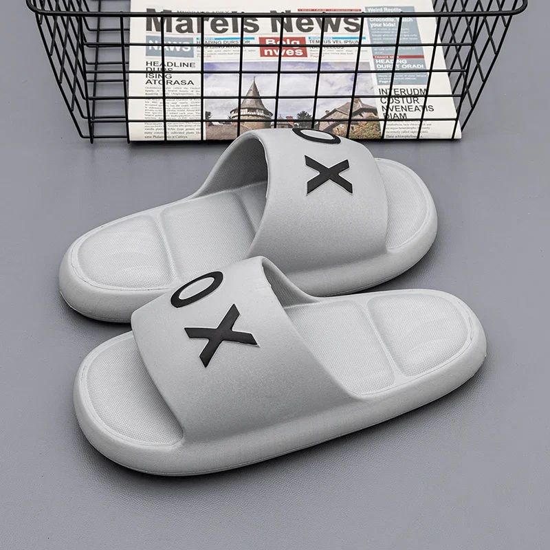 New Men slippers Non-Slip Slide Sandals Thick Soft Platform House Shoes Men Indoor Outdoor Shower Bathroom Slipper Casual Shoes
