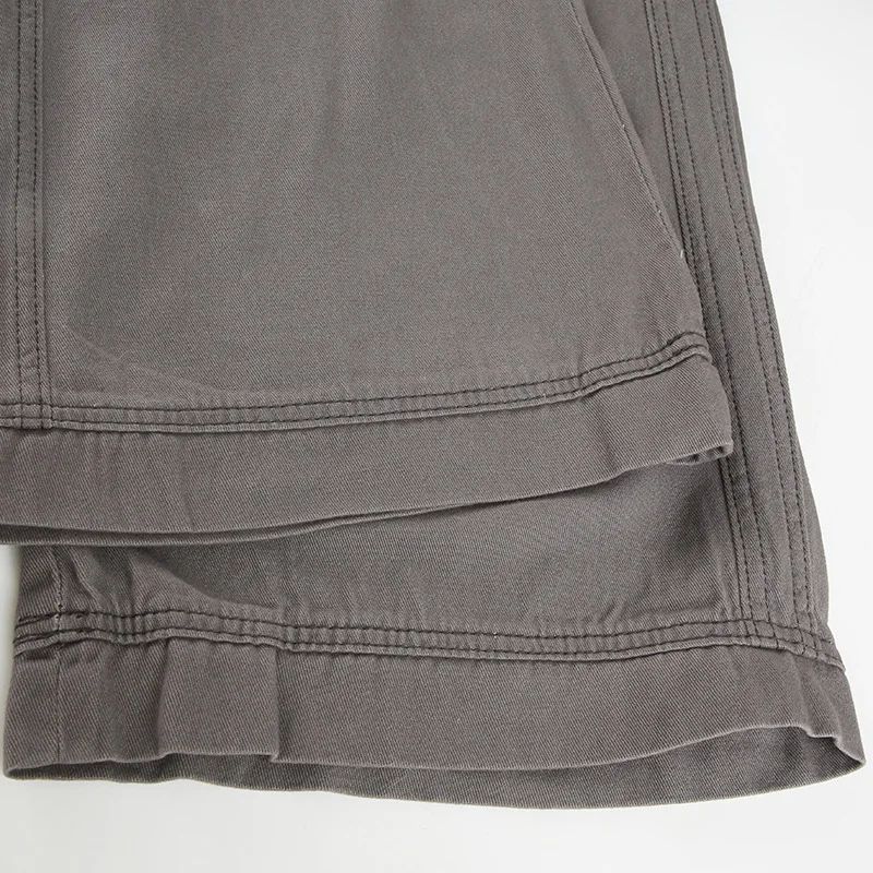 Trendy Slimming Streetwear Jeans Women's Mid Waist Straight Leg Wide Pants Belted Casual Denim Trousers Unique European Style