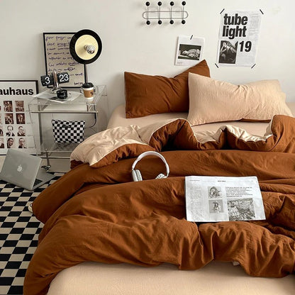 Bedding Comforter sets Duvet Cover bedsheets set with pillowcase Bedding Linens Set for Queen/King Bed edredones de cama