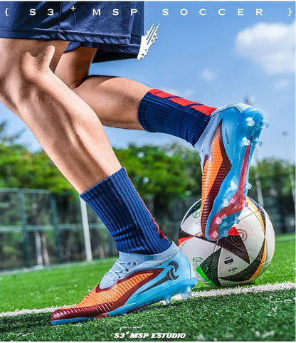 Men Football Shoes Fast Non-Slip Outdoor Football Field Boots Professional Grass Training Soccer Shoes Society Cleats Sneaker