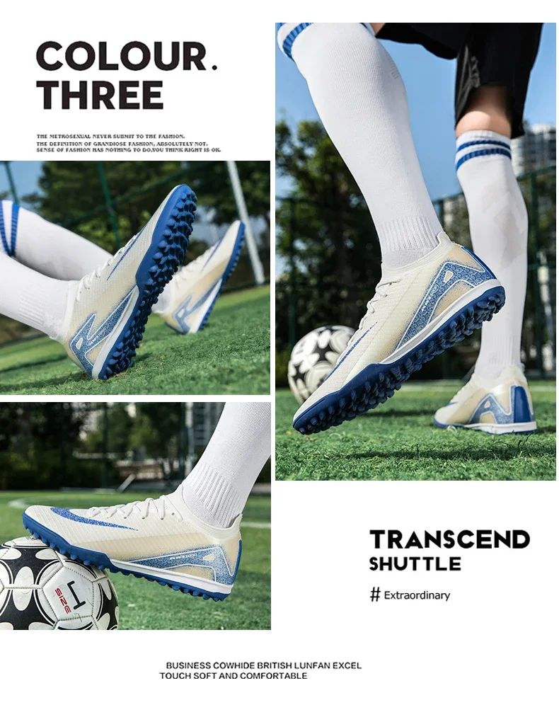 Men Professional Training Football Boots Ultralight Soccer Shoes Unisex Wholesale Women Breathable Drop Shipping Indoor Futsal