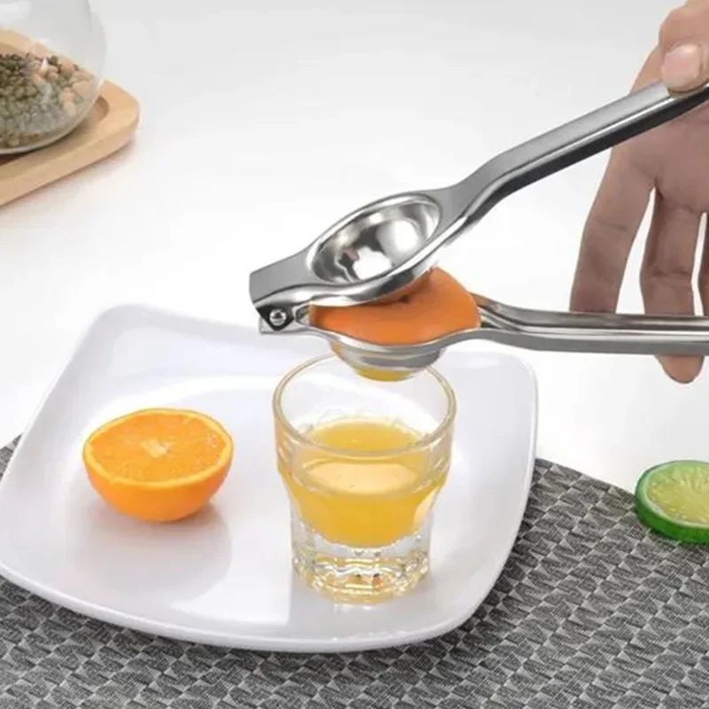Espremedor Manual de Aço Inoxidável Processador de Suco Espremedor de Limão Laranja Frutas Doméstico Pegador de Limão Acessórios de Cozinha para Prensagem de Frutas
