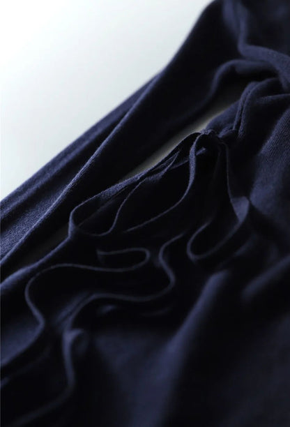 Autumn Winter Sweater Womens Dresses V-neck Wrap Up Dress for Women Woman Clothing Korean Version Loose Elegant Knitted Skirt