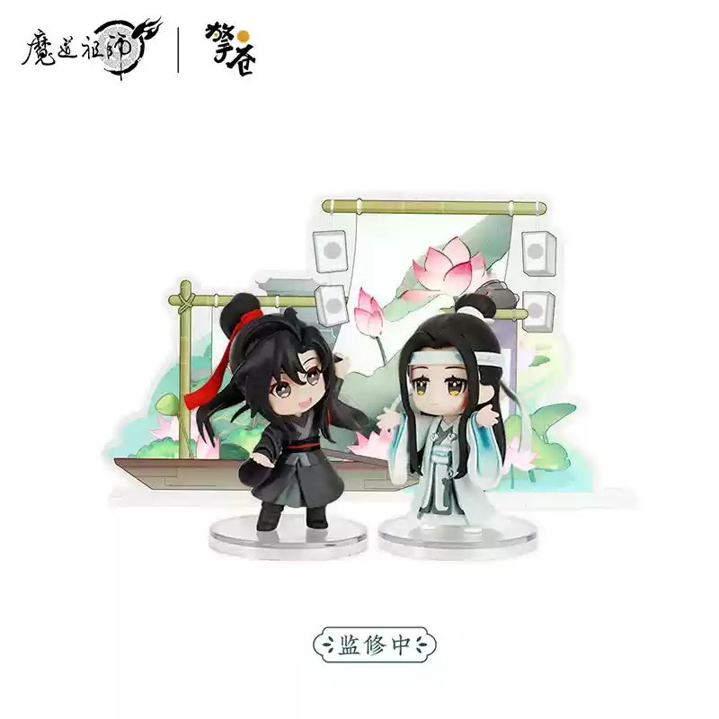 Qingcang Mo Dao Zu Shi Welcome By Qingpan Series Q-Version Anime Figure Wei Wuxian&Lan Wangji Weiying Lanzhan Modelo de Coleção