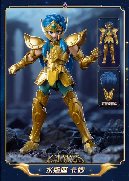 Blokees Saint Seiya Galaxy Versão 2 Bonecos de Ação Camus Hyoga Dohko Milo Shiryu Pegasus Nachi Anime Brinquedos Presentes Infantis