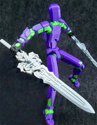 Titan 13 Boneco de Ação Multiarticulado Articulações Móveis Modelos de Personagens para Montar Impressão 3D Descompressão Boneco DIY