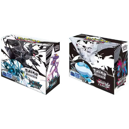 Novos jogos 4-36Pacote de Cartas Pokémon em Inglês Caixa de Booster Black Bolt White Flare Cartas de Batalha Pokémon Troca de Jogo Presente