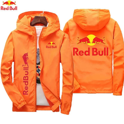 Red Bull's New Fashionable Sports Jacket with Comfortable Bicycle Fabric and Fashionable Zipper Outdoor Cycling Combination