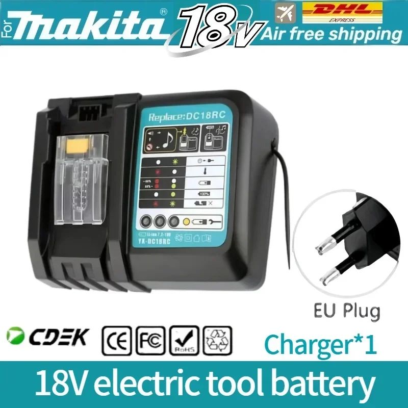 6AH 8AH 10AH 12AH Para bateria Makita 18V Ferramentas Elétricas Substituição Li-ion LXT BL1840 BL1850 para chave de fenda 18V com BMS