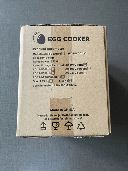 Panela Elétrica Multifuncional de Aço Inoxidável com Camada Dupla para Cozinhar Ovos – Vaporizador, Cozedor e Preparador de Café da Manhã, Eletrodoméstico Mini para Cozinha