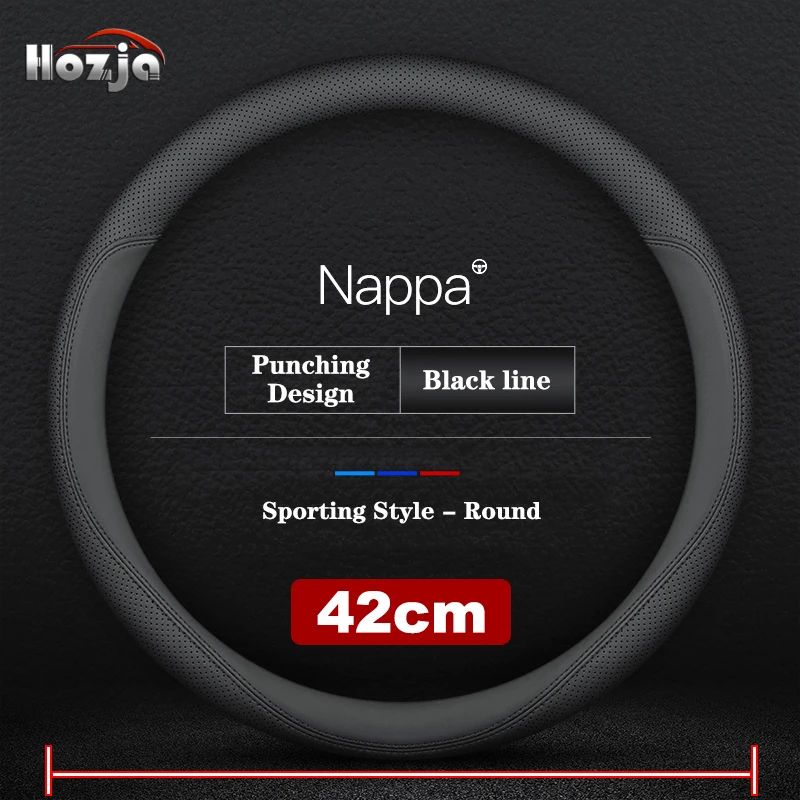 38CM 40CM 42cm 45cm 47cm Car Truck Extra Large Artificial Leather Steering Wheel Braid Cover Universal Auto Interior Accessories